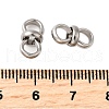 304 Stainless Steel Connector Charms STAS-V012-04P-3