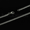 Tarnish Resistant 304 Stainless Steel Curb Chain Necklaces STAS-S029-04-2
