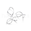 Brass Ice Pick Pinch Bails KK-BT0001-02P-3