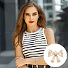BENECREAT 10Pcs Brass Clear Cubic Zirconia Charms KK-BC0013-69-6