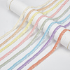  8Pcs 8 Colors 1M Polyester Ruffled Elastic Lace Trim OCOR-NB0001-93A-7