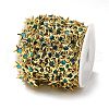 Brass Glass Link Chains CHC-R001-06G-03-3