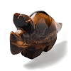 Natural Tiger Eye Carved Healing Rhinoceros Figurines DJEW-P016-01H-2