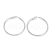 Non-Tarnish Ring 304 Stainless Steel Hoop Earrings for Women Men EJEW-B049-02F-P-1