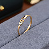Hollow Moon Phase 304 Stainless Steel Finger Rings FS-WG454BE-07-1