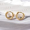 Ion Plating(IP) 304 Stainless Steel Huggie Hoop Earrings EJEW-G272-01-8mm-G-1