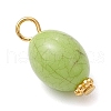 Crackle Opaque Acrylic Pendants PALLOY-JF03931-02-4