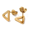 PVD Vacuum Plating 304 Stainless Steel Stud Earrings EJEW-Z040-37G-2