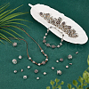 FINGERINSPIRE 100Pcs 10 Styles Tibetan Silver Beads FIND-FG0003-84-5