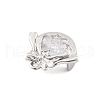 Brass Micro Pave Clear Cubic Zirconia Pendants KK-K371-30P-2
