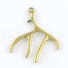 Deer Antler Zinc Alloy Big Pendants PALLOY-R065-075-FF-2