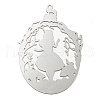 Non-Tarnish 201 Stainless Steel Pendants STAS-D023-02P-1