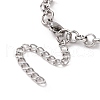 Non-Tarnish 304 Stainless Steel Rolo Chain Bracelet for Men Women BJEW-E031-06P-04-3