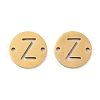 PVD Vacuum Plating 201 Stainless Steel Hollow Flat Round Links FIND-R149-03Z-G-1
