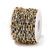 Brass Glass Oval Link Chains CHC-R001-02G-05-3
