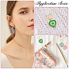 Alloy Enamel Heart Pendant Decorations HJEW-SC00048-5