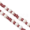Synthetic Turquoise & Glass Seed Bead Chains Neck Strap for Eyeglasses AJEW-EH00399-5