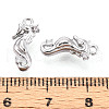 Brass Micro Pave Clear Cubic Zirconia Charms KK-N267-19P-3