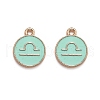Alloy Enamel Pendants ENAM-S124-01A-15K-1