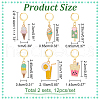 12Pcs 6 Style Alloy Enamel Icecream and Drink Charms Locking Stitch Markers HJEW-PH01625-2