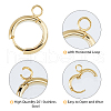 DICOSMETIC 201 Stainless Steel Huggie Hoop Earring Findings FIND-DC0006-43B-5