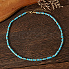 Bohemian Style Dyed Natural Imperial Jasper Heishi Beaded Necklaces for Elegant Collarbone SJ3294-3