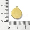 Ion Plating(IP) 304 Stainless Steel Pendants STAS-B058-19G-04-3