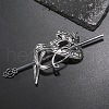 Tibetan Style Alloy Hair Sticks PW-WGAED14-02-2