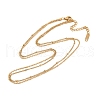 304 Stainless Steel Double Layer Necklaces for Women NJEW-D304-01G-2