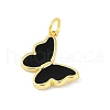Brass Enamel Pendants KK-B114-16G-02-2