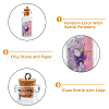 DICOSMETIC 24Pcs Wishing Bottle Glass Bottle Pendants FIND-DC0004-85-5