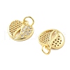 Brass Micro Pave Cubic Zirconia Pendants KK-C092-24J-G-2