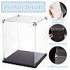 Transparent Acrylic Minifigures Display Case ODIS-WH0043-92B-4