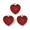 Druzy Resin Pendants RESI-S383-067B-1