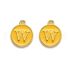 Golden Plated Alloy Enamel Charms ENAM-Q437-13W-1