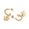 Ion Plating(IP) 304 Stainless Steel Ring with Butterfly Dangle Stud Earrings EJEW-B018-01G-2