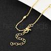 Brass Satellite Chains Necklace for Women NJEW-P265-17G-3