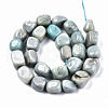 Natural Flower Amazonite Beads Strands G-S364-059-2