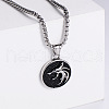 Retro Minimalist Fashion Stainless Steel Fox Pendant Punk Hip-hop Necklaces EJ9775-1-1