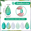 AHADERMAKER 90Pcs 6 Colors Transparent Czech Glass Beads GLAA-GA0001-81-2