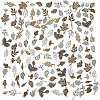 Tibetan Style Alloy Leaf Pendants TIBEP-PH0001-10-LF-1
