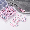 497Pcs 5 Style Rainbow ABS Plastic Imitation Pearl Beads OACR-YW0001-07A-8