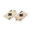 Rack Plating Alloy Crystal Rhinestone Pendants RB-L036-VF917-2-2