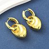 Nuggets Brass Hoop Earrings for Women EJEW-U057-06B-01G-2