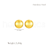 Simple Stainless Steel Geometric Flat Round Stud Earrings MY6904-3