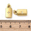 304 Stainless Steel Crystal Rhinestone Pendants STAS-E550-04G-3