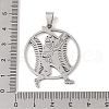 Non-Tarnish 201 Stainless Steel Pendants STAS-A094-05A-P-3