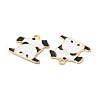 Alloy Enamel Pendants ENAM-D046-09G-03-2