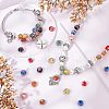 Olycraft 80Pcs 8 Colors Handmade Gold Sand Lampwork Beads LAMP-OC0001-56-5
