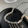 Stainless Steel Byzantine Chains Necklaces & Bracelets Sets for Men WGE5587-02-2